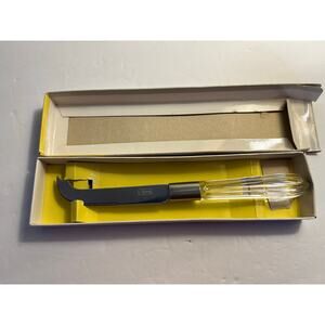 Vintage Rogers Stainless Steel Japan Lucite Cheese Knife Mid Century Modern box